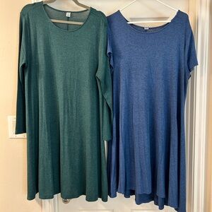 Old Navy Women's Dresses - Green and Blue